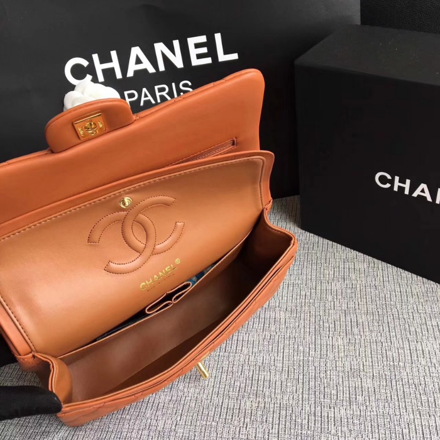 A01112, Chanel Classic Handbag & Cross Body Bag, LAMBSKIN, Original Quality