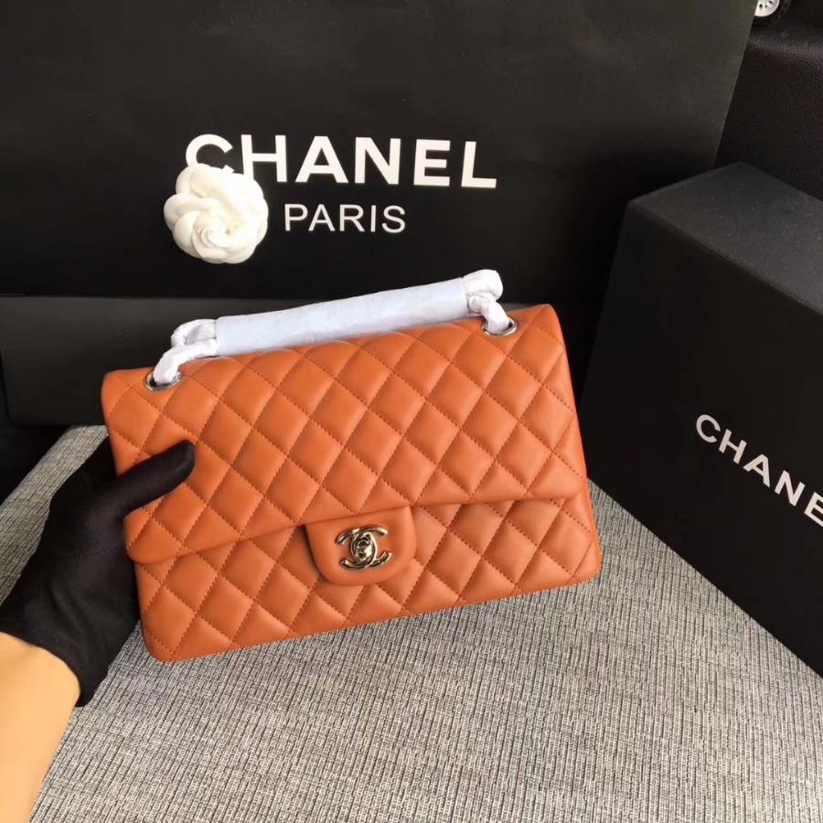A01112, Chanel Classic Handbag & Cross Body Bag, LAMBSKIN, Original Quality