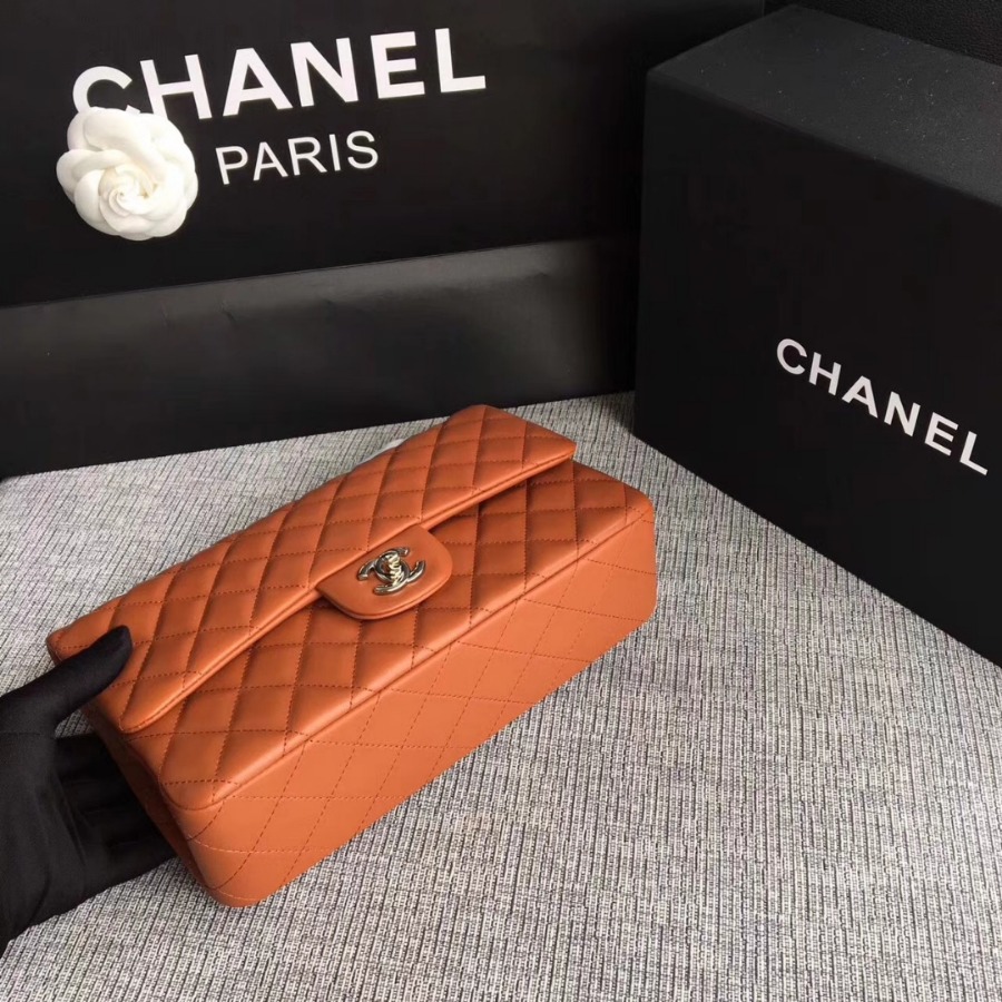 A01112, Chanel Classic Handbag & Cross Body Bag, LAMBSKIN, Original Quality