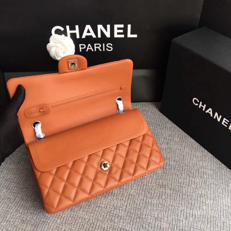 A01112, Chanel Classic Handbag & Cross Body Bag, LAMBSKIN, Original Quality