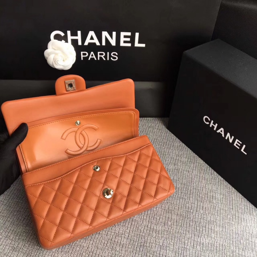 A01112, Chanel Classic Handbag & Cross Body Bag, LAMBSKIN, Original Quality