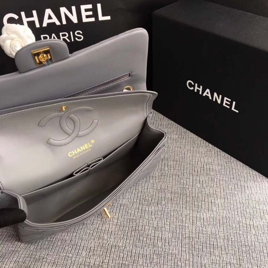A01112, Chanel Classic Handbag & Cross Body Bag, LAMBSKIN, Original Quality