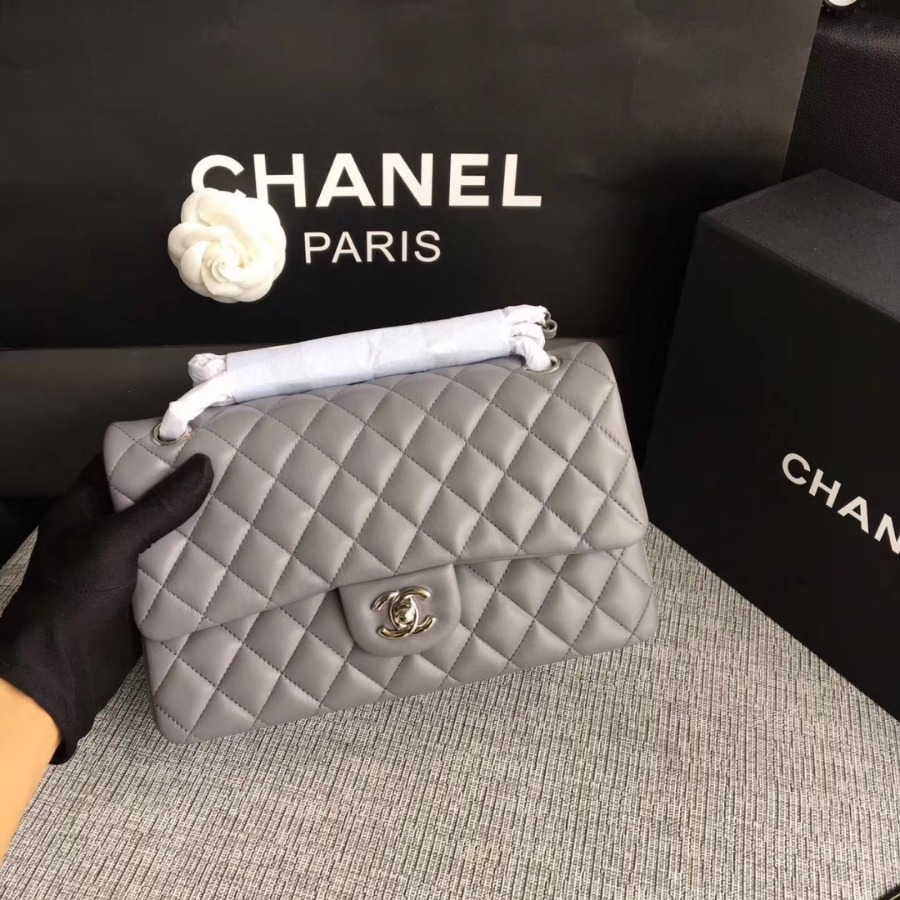 A01112, Chanel Classic Handbag & Cross Body Bag, LAMBSKIN, Original Quality