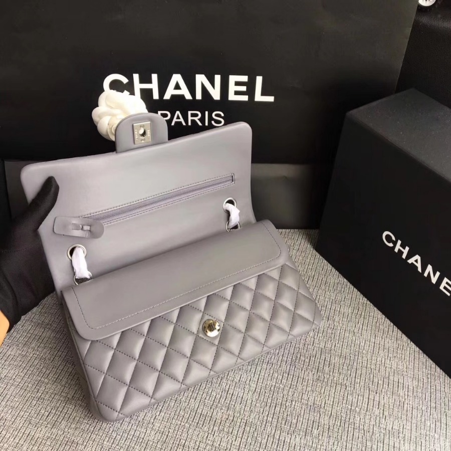 A01112, Chanel Classic Handbag & Cross Body Bag, LAMBSKIN, Original Quality