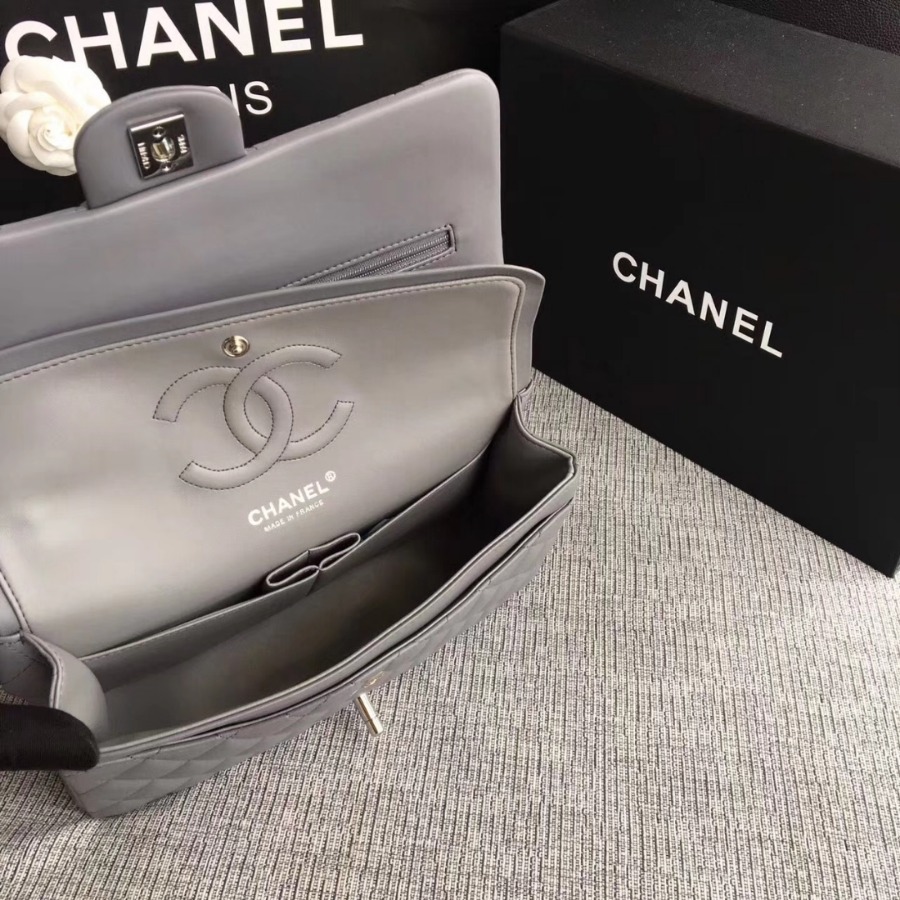 A01112, Chanel Classic Handbag & Cross Body Bag, LAMBSKIN, Original Quality