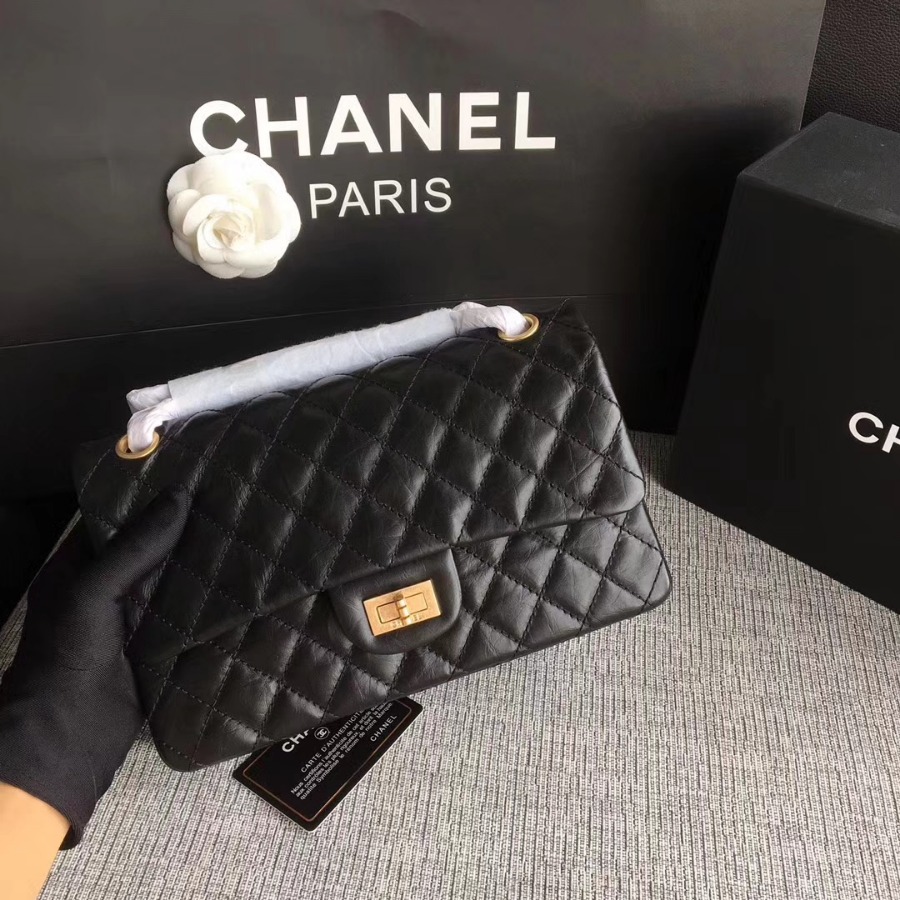 A37586, Chanel Classic Handbag & Cross Body Bag, AGED CALFSKIN, Original Quality