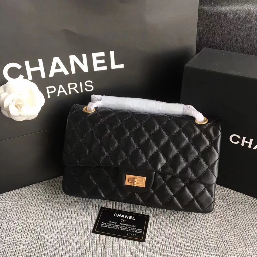 A37586, Chanel Classic Handbag & Cross Body Bag, AGED CALFSKIN, Original Quality