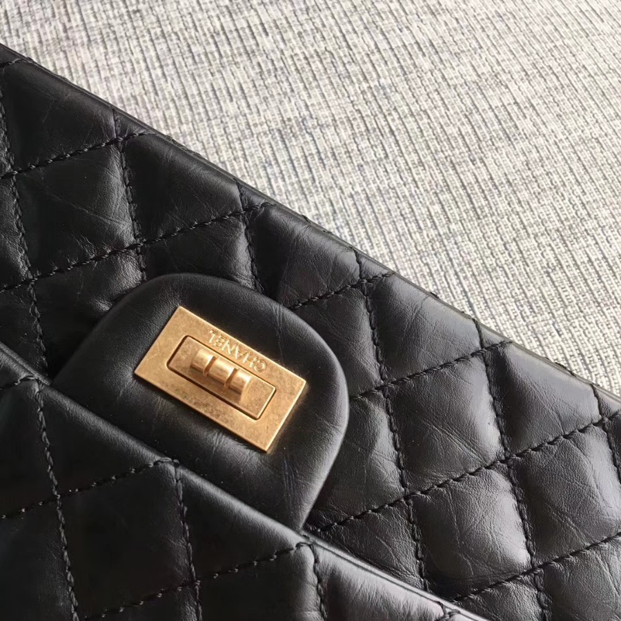 A37586, Chanel Classic Handbag & Cross Body Bag, AGED CALFSKIN, Original Quality