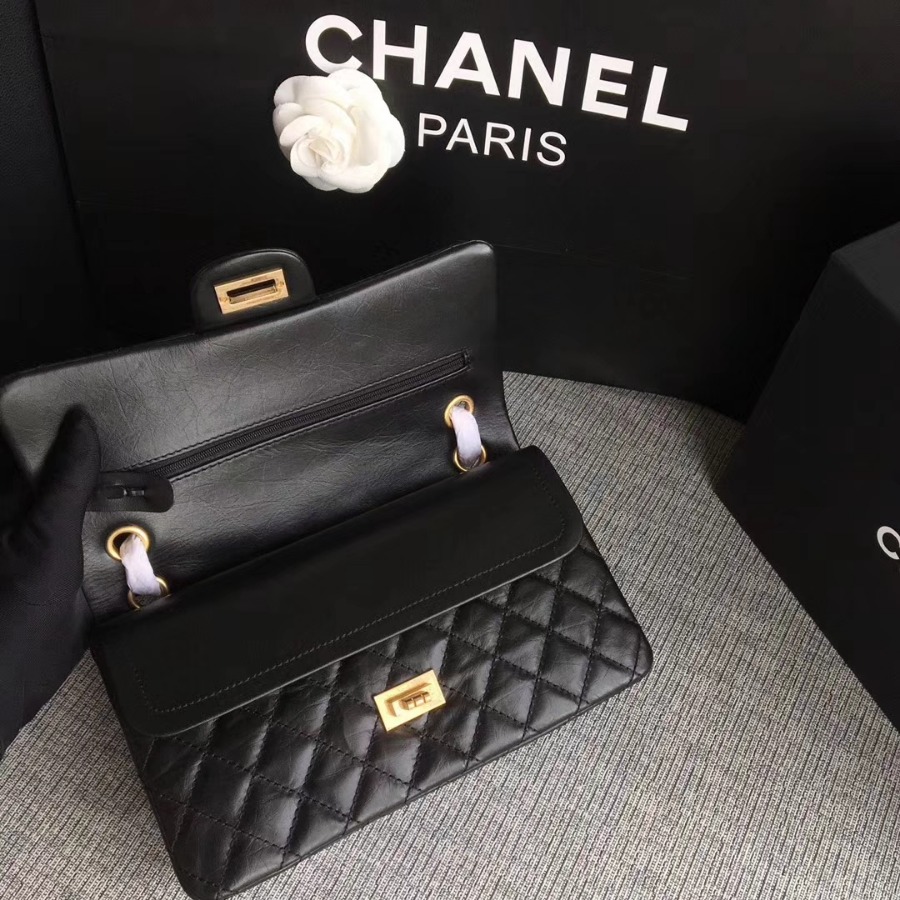 A37586, Chanel Classic Handbag & Cross Body Bag, AGED CALFSKIN, Original Quality