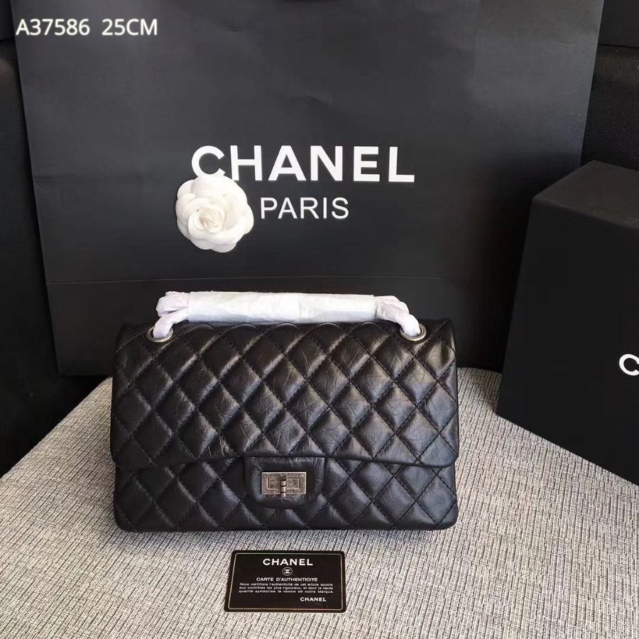 A37586, Chanel Classic Handbag & Cross Body Bag, AGED CALFSKIN, Original Quality