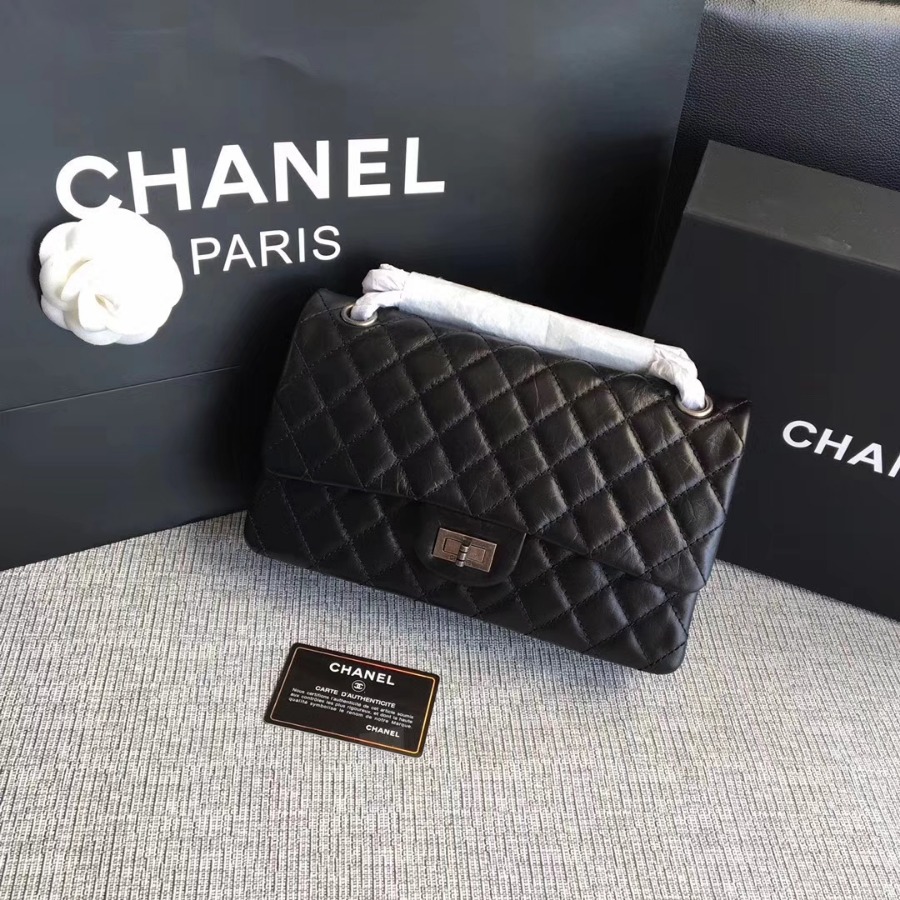A37586, Chanel Classic Handbag & Cross Body Bag, AGED CALFSKIN, Original Quality