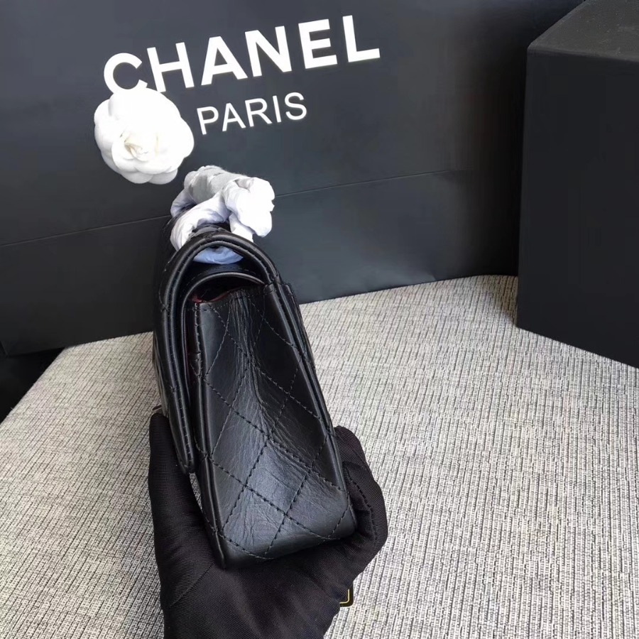 A37586, Chanel Classic Handbag & Cross Body Bag, AGED CALFSKIN, Original Quality