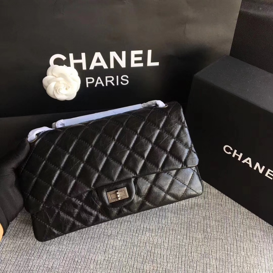 A37587, Chanel Classic Handbag & Cross Body Bag, AGED CALFSKIN, Original Quality