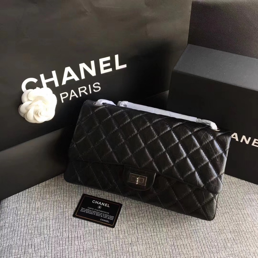 A37587, Chanel Classic Handbag & Cross Body Bag, AGED CALFSKIN, Original Quality