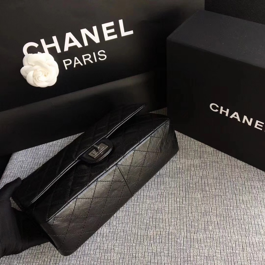 A37587, Chanel Classic Handbag & Cross Body Bag, AGED CALFSKIN, Original Quality