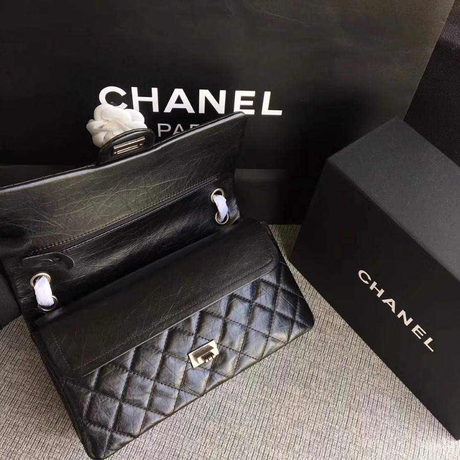 A37587, Chanel Classic Handbag & Cross Body Bag, AGED CALFSKIN, Original Quality