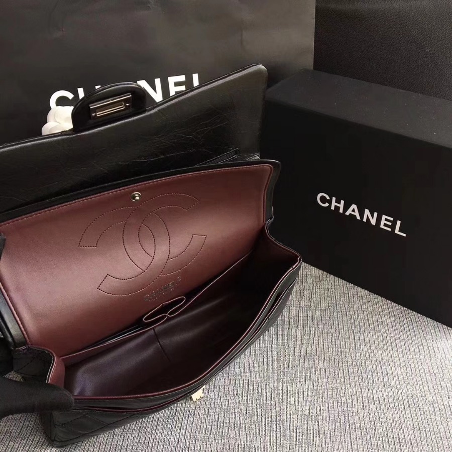 A37587, Chanel Classic Handbag & Cross Body Bag, AGED CALFSKIN, Original Quality