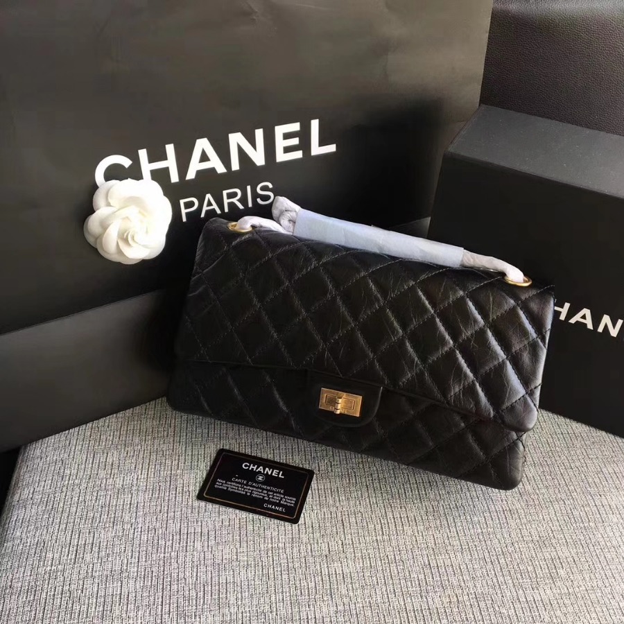 A37587, Chanel Classic Handbag & Cross Body Bag, AGED CALFSKIN, Original Quality