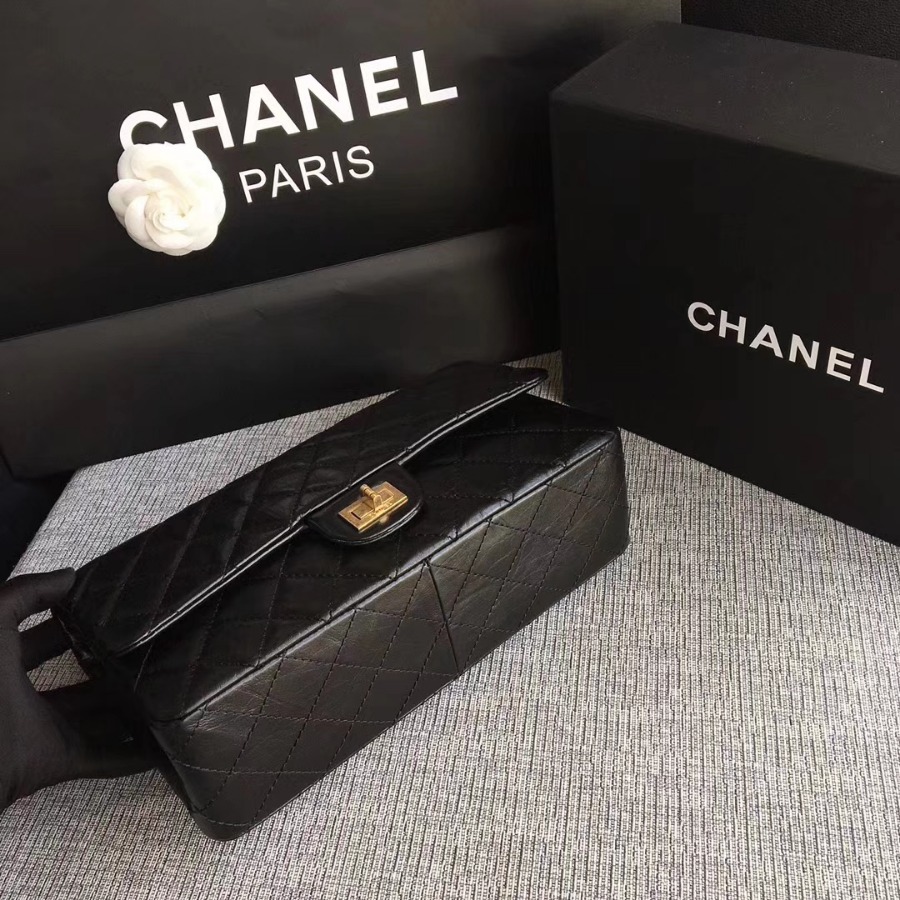 A37587, Chanel Classic Handbag & Cross Body Bag, AGED CALFSKIN, Original Quality