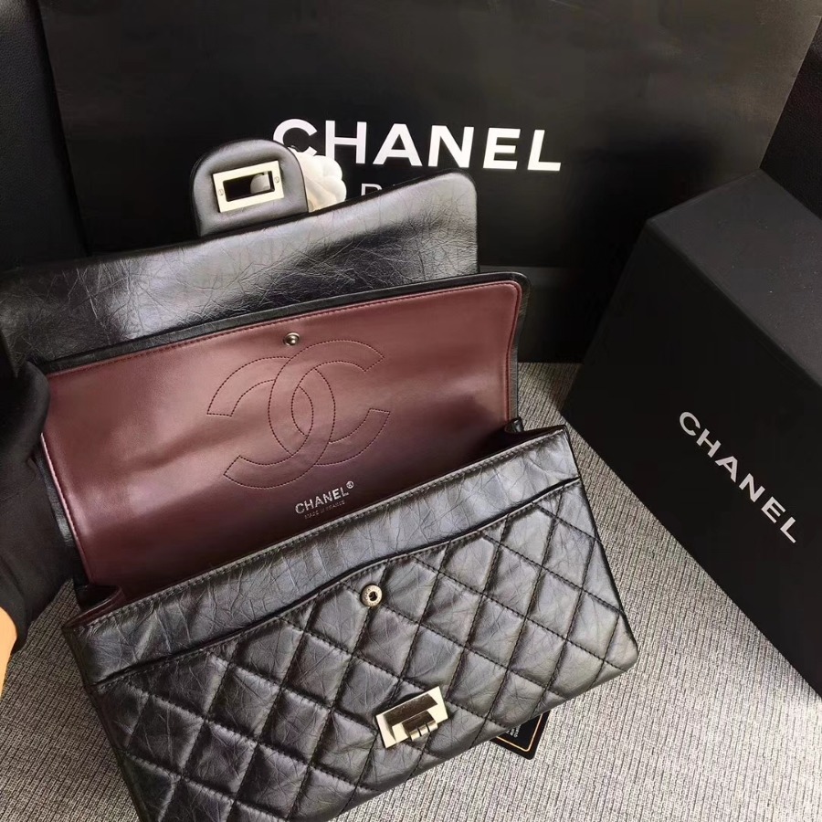 A37590, Chanel Classic Handbag & Cross Body Bag, AGED CALFSKIN, Original Quality