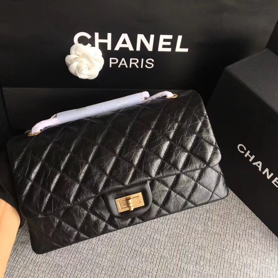 A37590, Chanel Classic Handbag & Cross Body Bag, AGED CALFSKIN, Original Quality