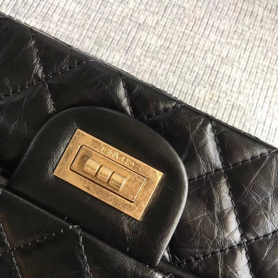 A37590, Chanel Classic Handbag & Cross Body Bag, AGED CALFSKIN, Original Quality