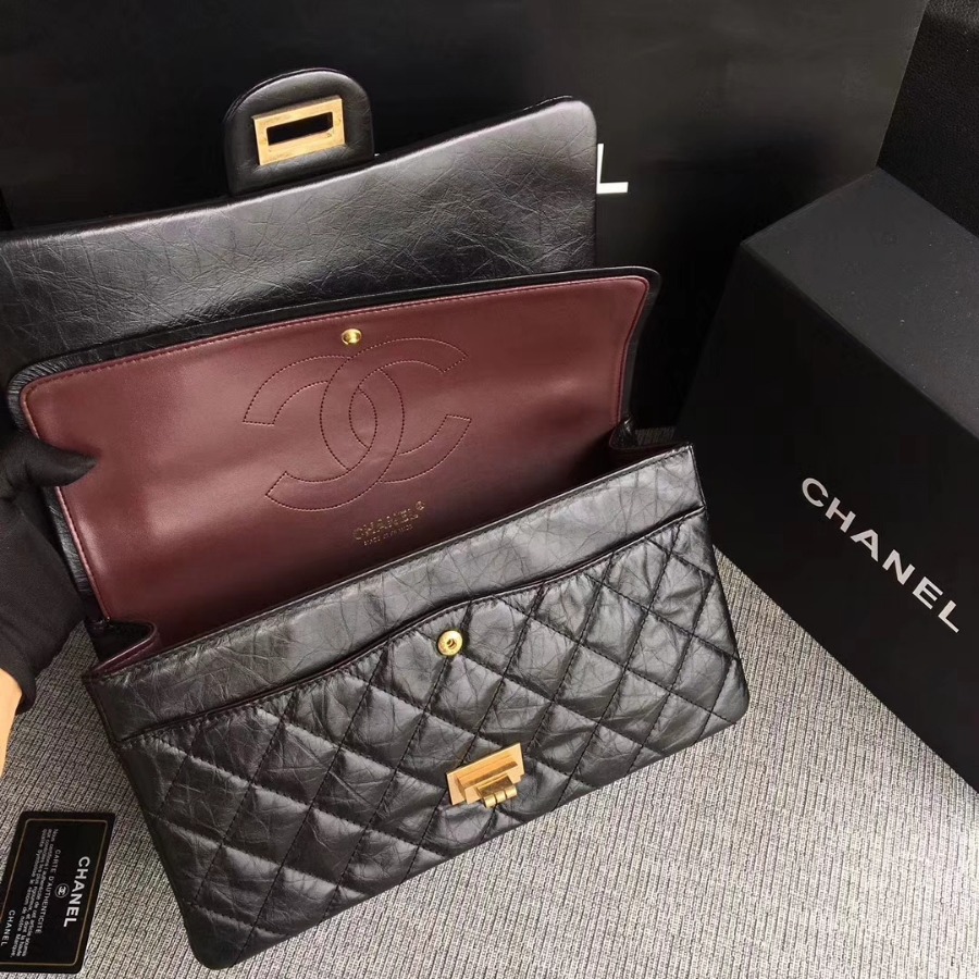 A37590, Chanel Classic Handbag & Cross Body Bag, AGED CALFSKIN, Original Quality