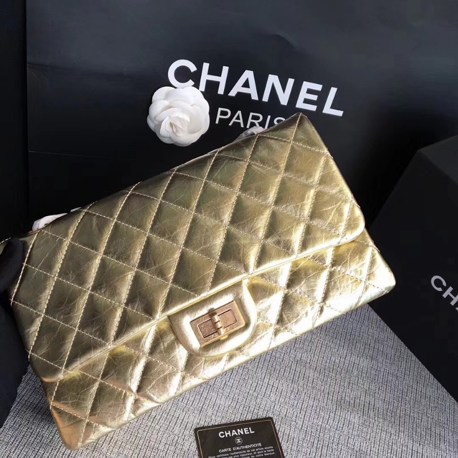 A37590, Chanel Classic Handbag & Cross Body Bag, AGED CALFSKIN, Original Quality