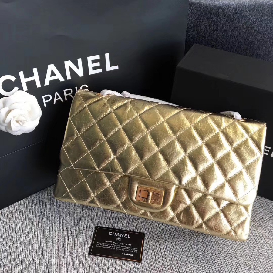A37590, Chanel Classic Handbag & Cross Body Bag, AGED CALFSKIN, Original Quality