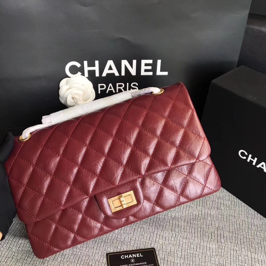 A37590, Chanel Classic Handbag & Cross Body Bag, AGED CALFSKIN, Original Quality