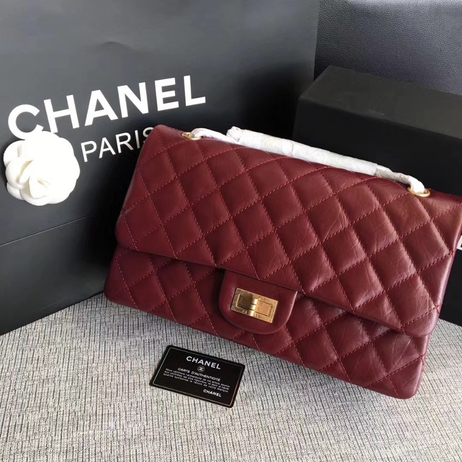 A37590, Chanel Classic Handbag & Cross Body Bag, AGED CALFSKIN, Original Quality