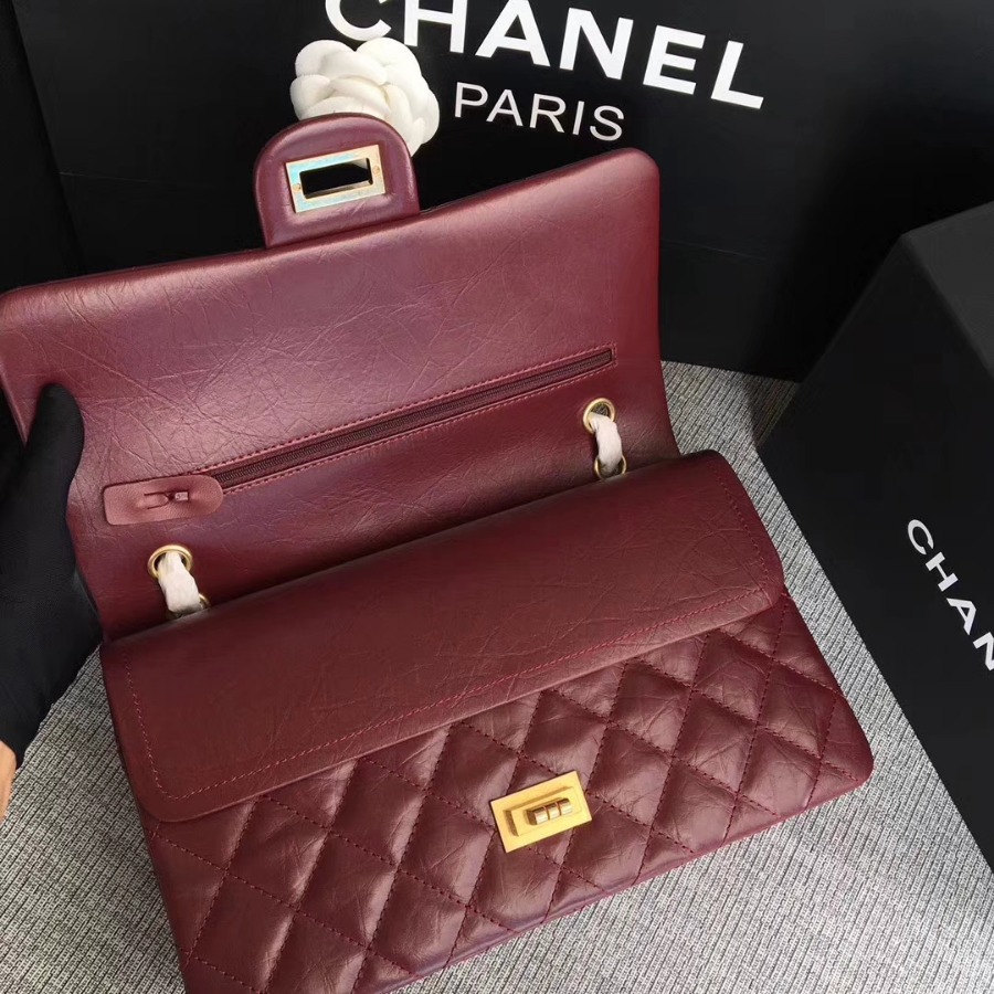 A37590, Chanel Classic Handbag & Cross Body Bag, AGED CALFSKIN, Original Quality