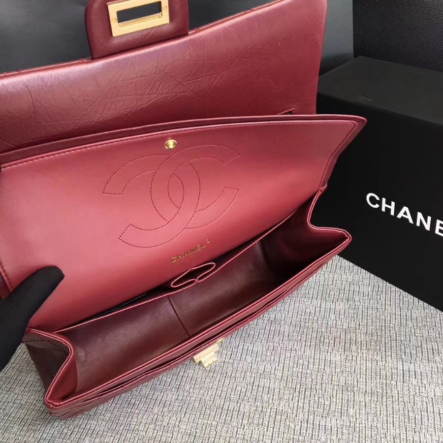 A37590, Chanel Classic Handbag & Cross Body Bag, AGED CALFSKIN, Original Quality