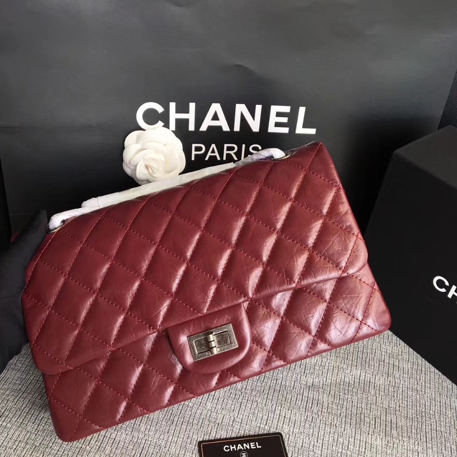 A37590, Chanel Classic Handbag & Cross Body Bag, AGED CALFSKIN, Original Quality