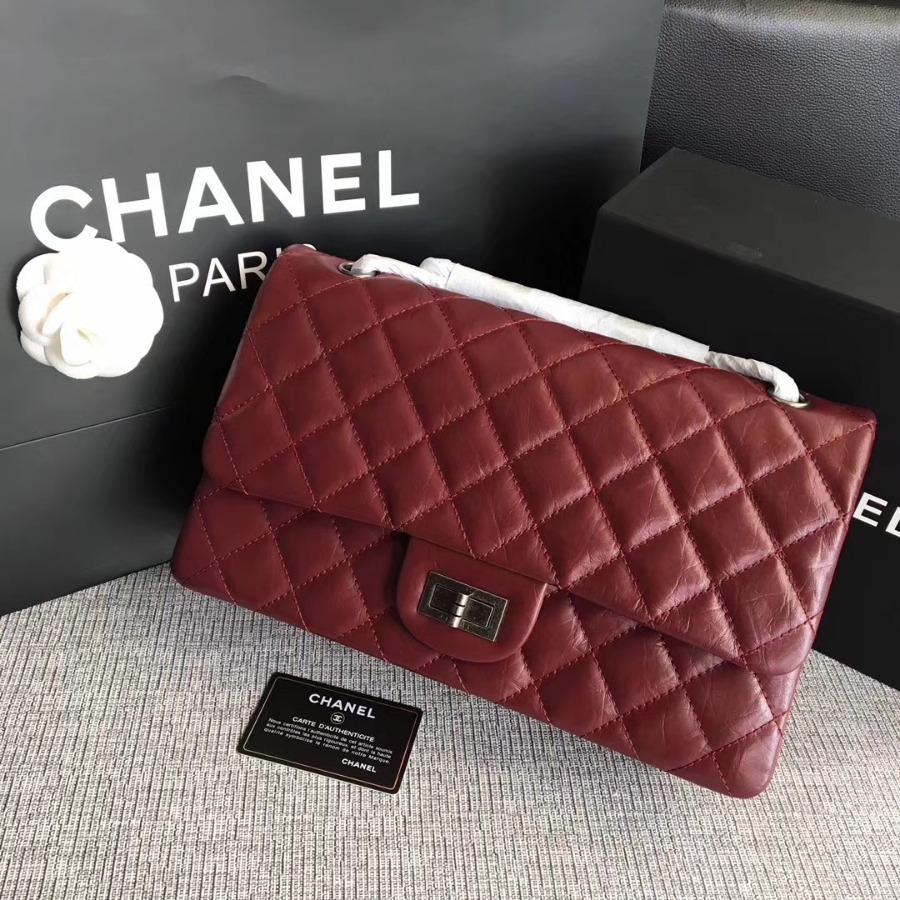 A37590, Chanel Classic Handbag & Cross Body Bag, AGED CALFSKIN, Original Quality