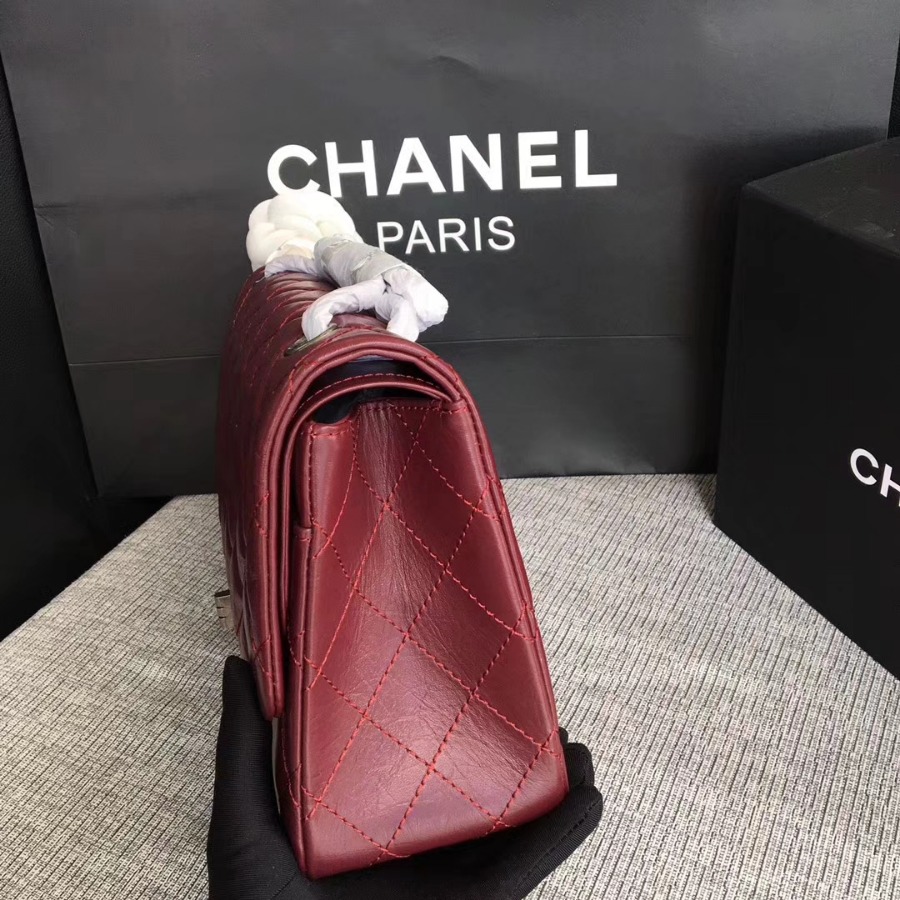 A37590, Chanel Classic Handbag & Cross Body Bag, AGED CALFSKIN, Original Quality
