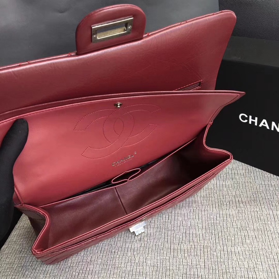A37590, Chanel Classic Handbag & Cross Body Bag, AGED CALFSKIN, Original Quality