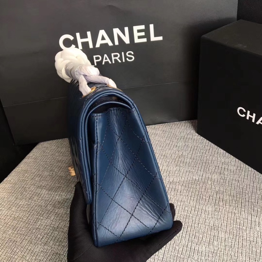 A37590, Chanel Classic Handbag & Cross Body Bag, AGED CALFSKIN, Original Quality