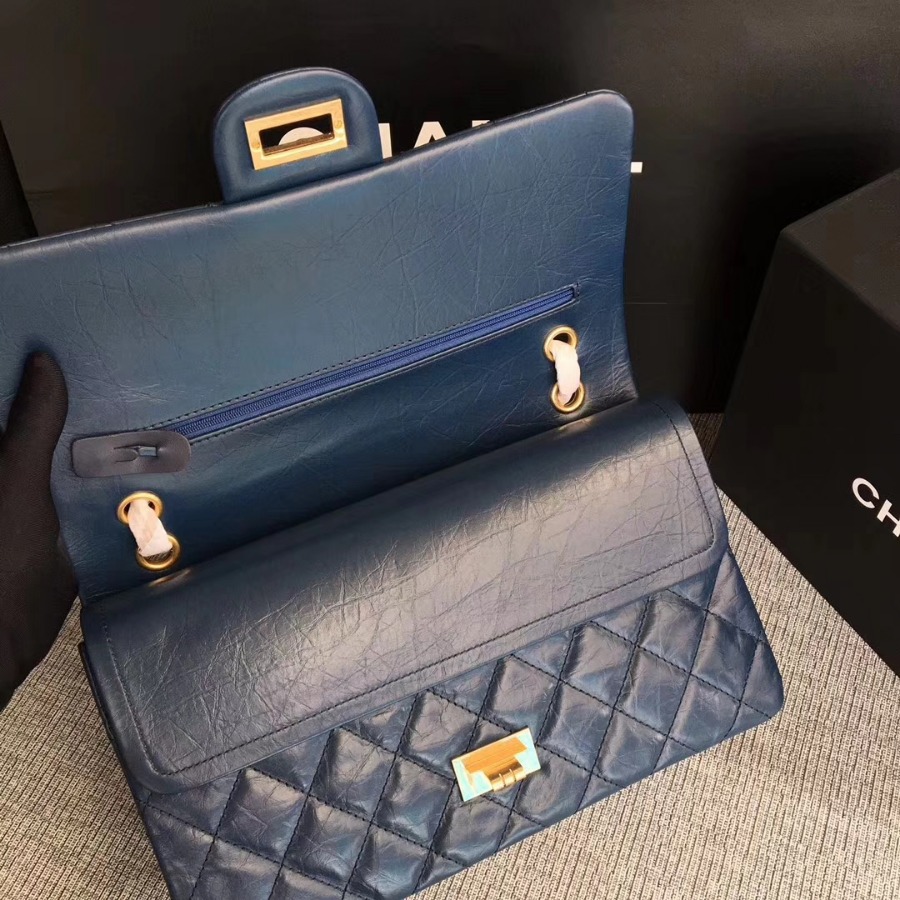 A37590, Chanel Classic Handbag & Cross Body Bag, AGED CALFSKIN, Original Quality
