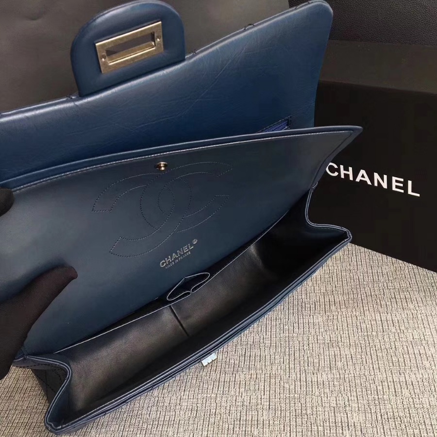 A37590, Chanel Classic Handbag & Cross Body Bag, AGED CALFSKIN, Original Quality