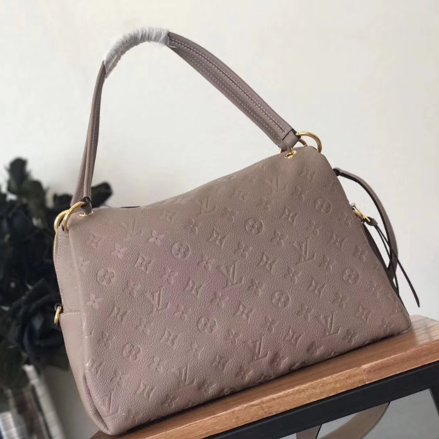 M43743, LOUIS VUITTON LV, PONTHIEU PM Monogram Empreinte leather
