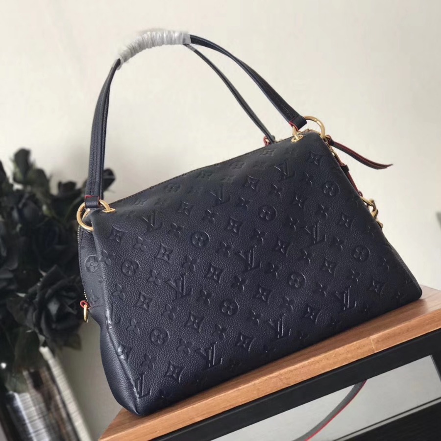 M43721, LOUIS VUITTON LV, PONTHIEU PM Monogram Empreinte leather