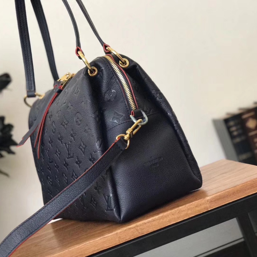 M43721, LOUIS VUITTON LV, PONTHIEU PM Monogram Empreinte leather