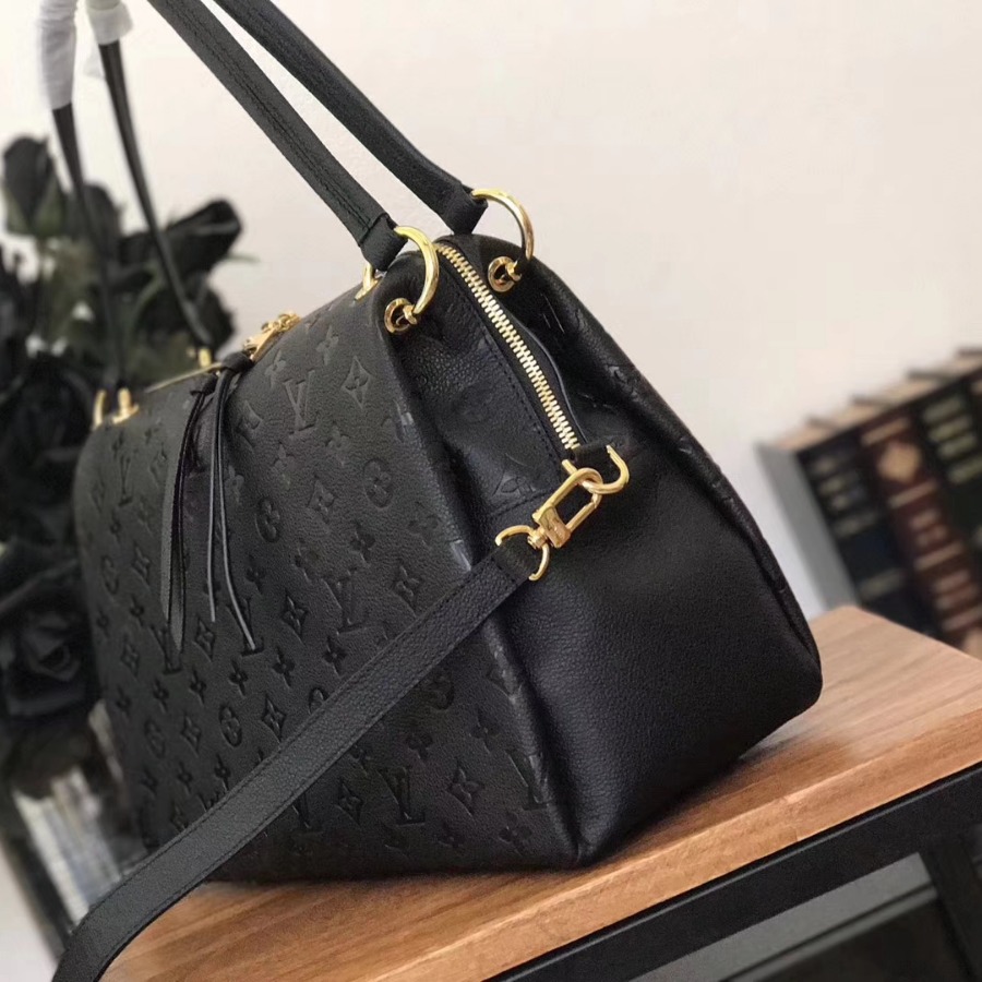 M43719, LOUIS VUITTON LV, PONTHIEU PM Monogram Empreinte leather
