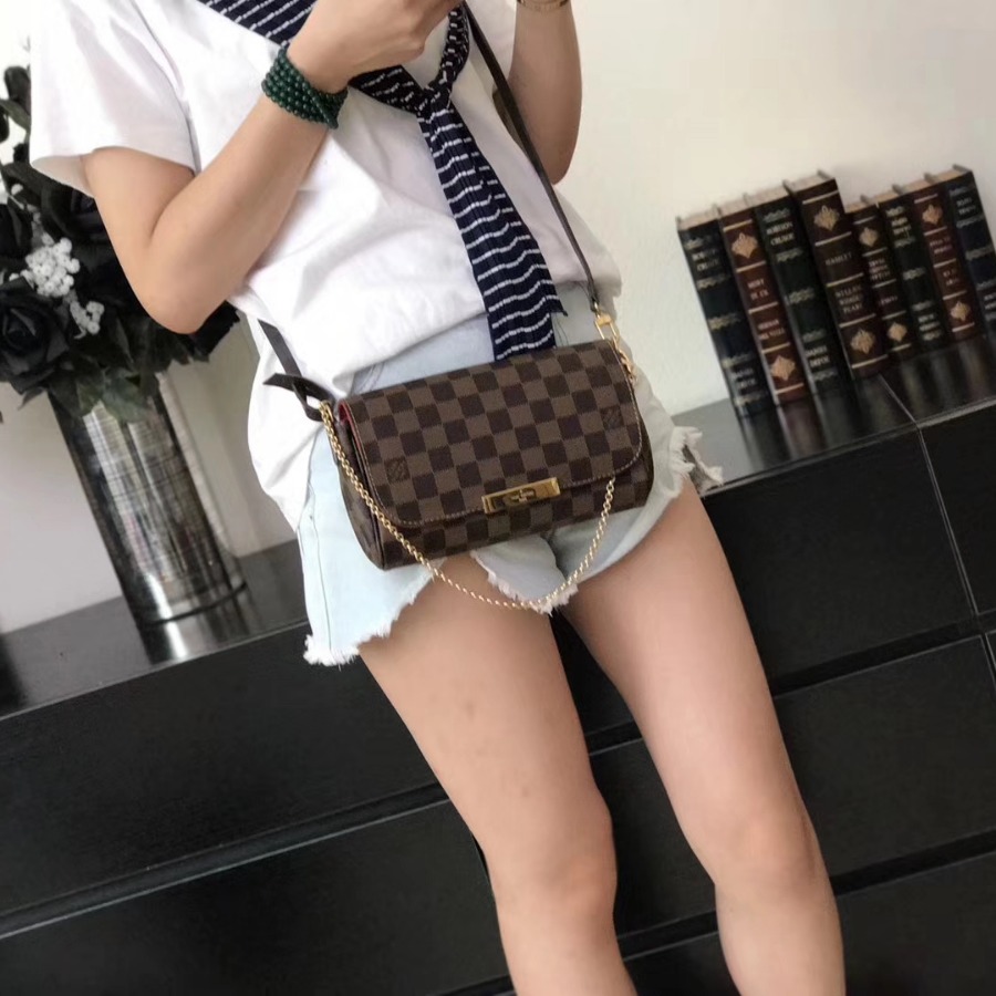 N41276, LOUIS VUITTON LV, FAVORITE PM CLUTSHES & EVEING, CROSS BODY BAGS