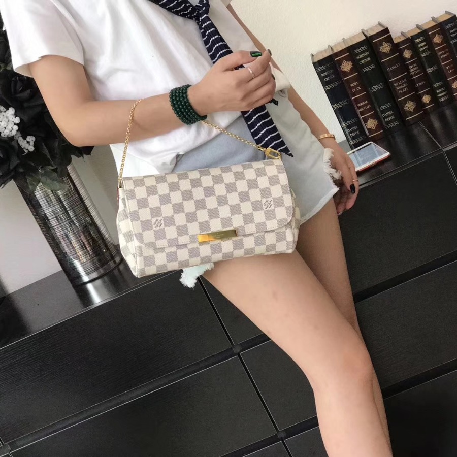 N41275, LOUIS VUITTON LV, FAVORITE MM CLUTSHES & EVEING, CROSS BODY BAGS