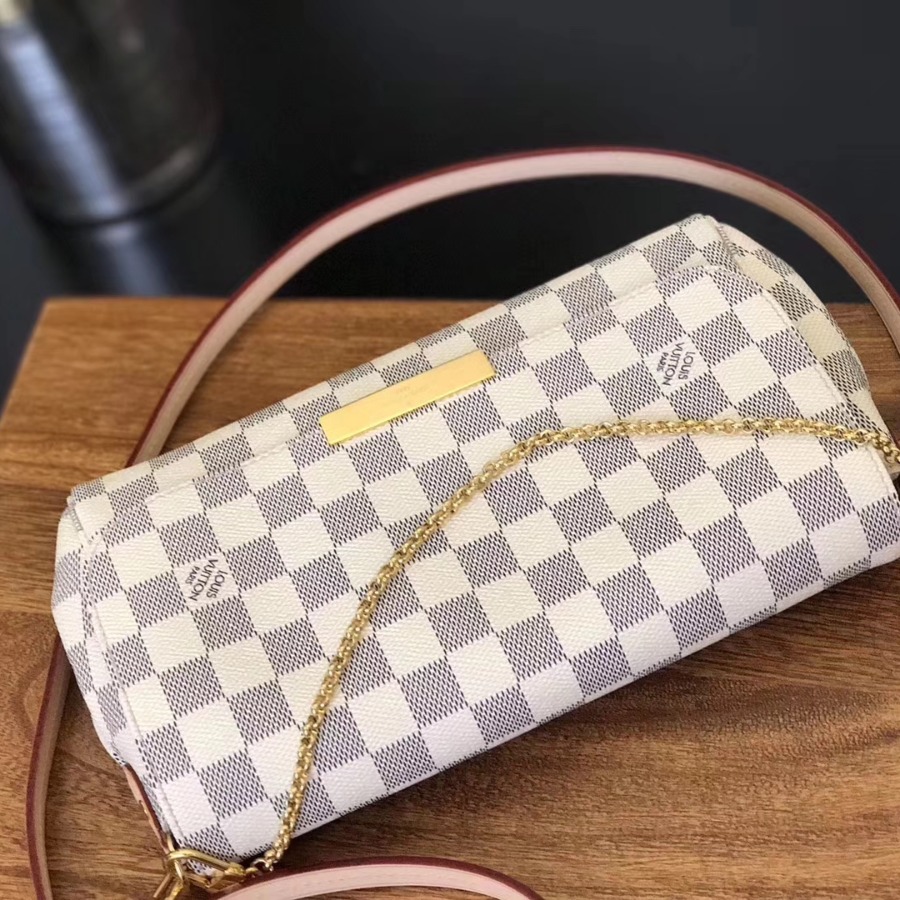 N41275, LOUIS VUITTON LV, FAVORITE MM CLUTSHES & EVEING, CROSS BODY BAGS