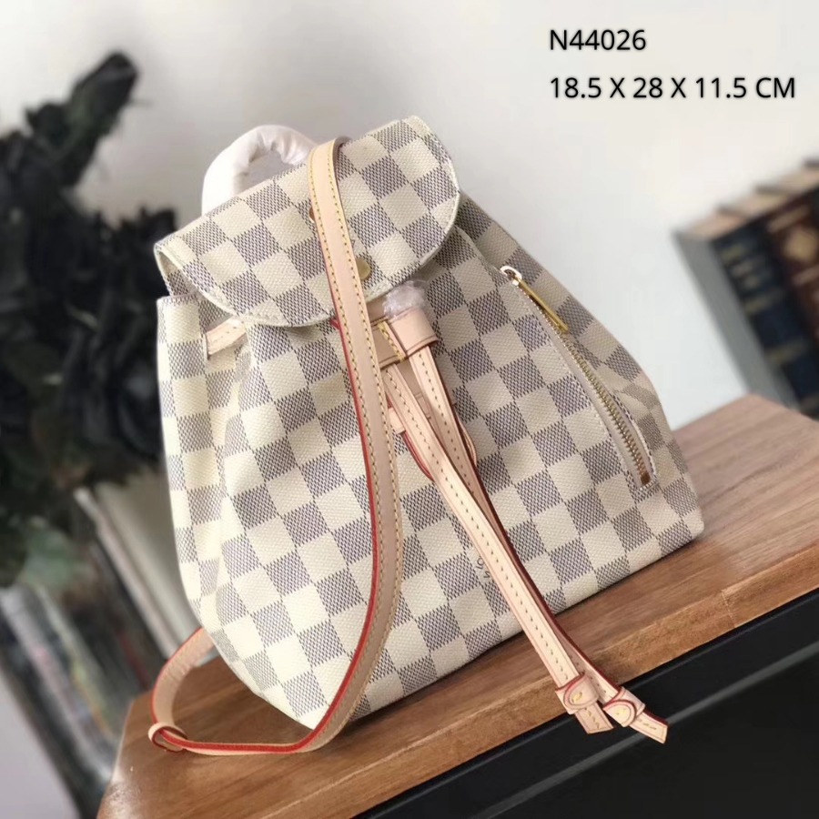N44026, LOUIS VUITTON LV, SPERONE BB Damier Azur canvas Backpacks