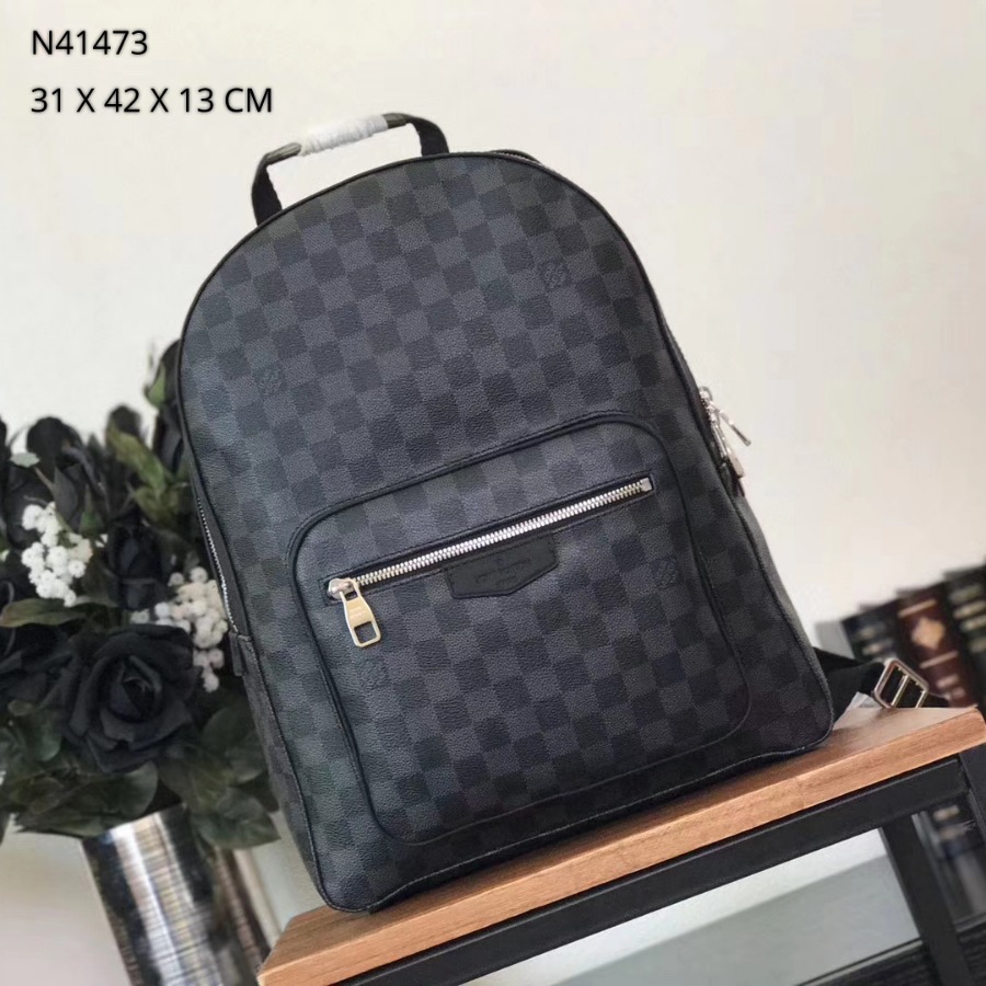 N41473, LOUIS VUITTON LV, Josh backpack Damier coated canvas in Graphite
