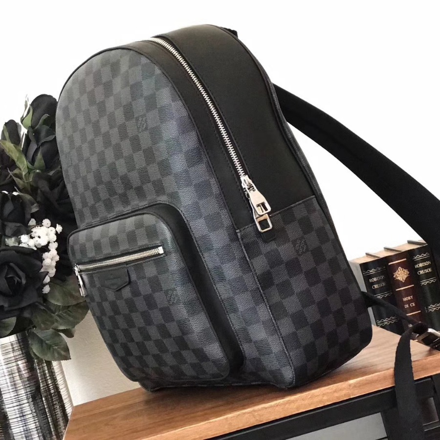 N41473, LOUIS VUITTON LV, Josh backpack Damier coated canvas in Graphite